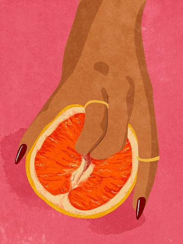 Fruit liefde Roze van Raissa Oltmanns