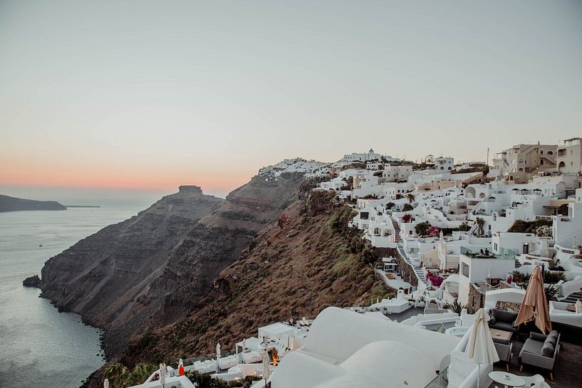 Vue sur Fira Santorini Grèce par shanine Roosingh
