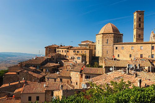Blik op Volterra, Toscane, Italië
