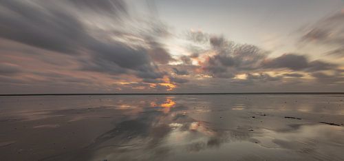 Zonsondergang aan het strand