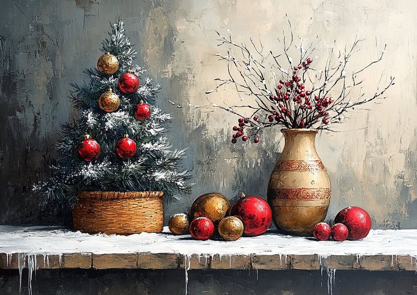 Snowy Christmas Balls by Art Whims