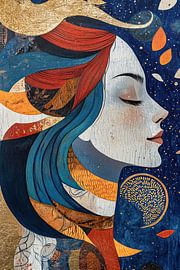 Verträumtes Porträt von Blickfänger Gemälde