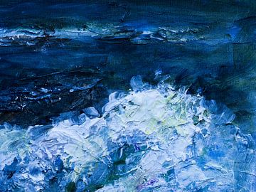 Nordsee mit heftiger großer Welle. von Paul Nieuwendijk
