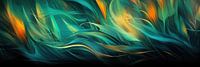 Abstract surrealistisch gras achtergrond