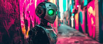 Futuristische ontmoeting van Poster Art Shop