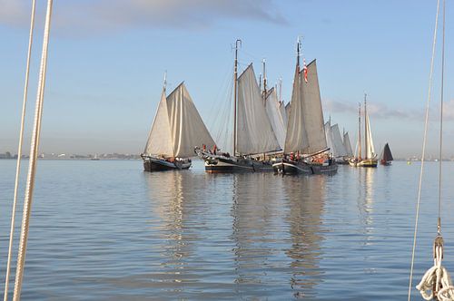Windstille für die Plattbodenschiffe