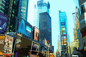 New York Times Square II van Stéphane TEILLET