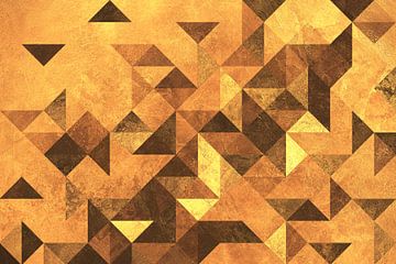 Geometric Mosaic no. 2 Yellow by Adriano Oliveira