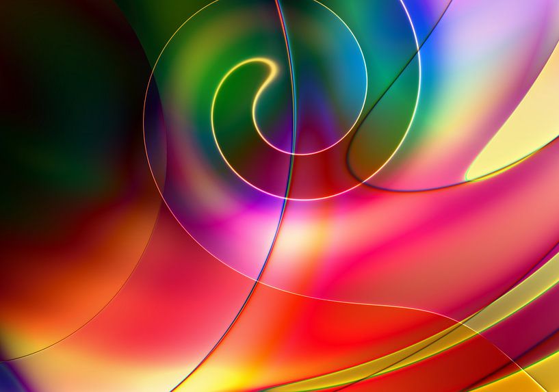 Linien und Spirale - kleines Geheimnis von Claudia Gründler