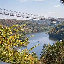 Hangbrug over rivier von Marrit Molenaar