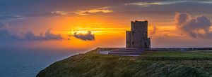 O'Brien's Tower, kliffen van Moher, Ierland van Henk Meijer Photography