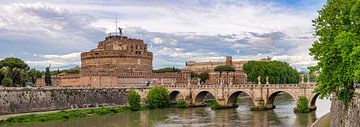 Rom - Engelsbrücke - Schloss Sant'Angelo von Teun Ruijters