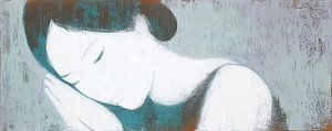 schlafende Frau | Blue Pause
