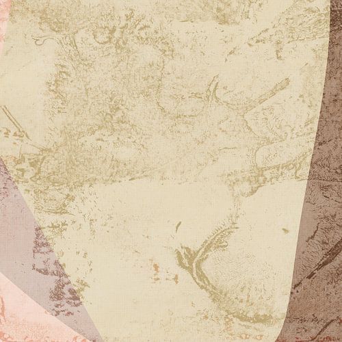 Minimalistische wabi-sabi-kunst in pastelkleuren