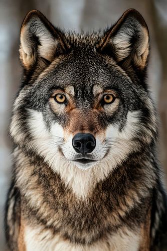 Close-up met scherpe vacht