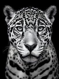 Leopard – Eleganz und Fokus im Schwarzweiß
