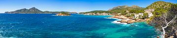 Panorama, Kust van Sant Elm, Mallorca eiland Middellandse Zee Spanje van Alex Winter