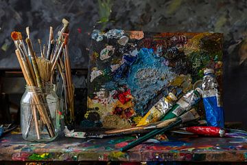 Gerief van een kunstschilder van jacky weckx