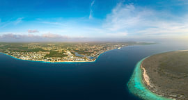 Kralendijk und Klein Bonaire in einem Panorama von Thomas Röell