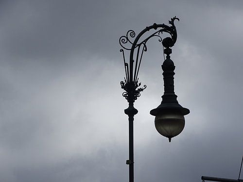 Silhouette of Lamppost - Berlin