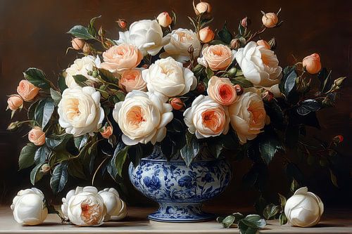 schilderachtig stilleven met bloemen