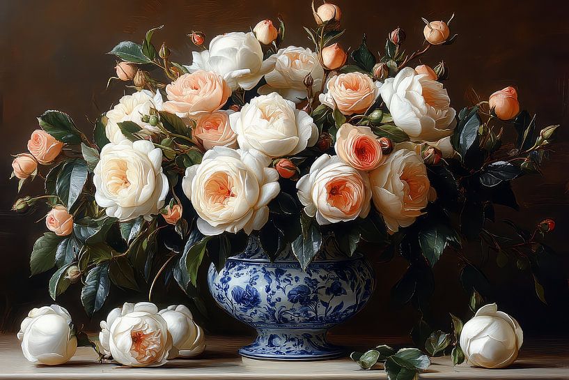 picturesque still life with flowers by Egon Zitter