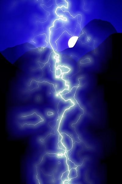 Moon Mountains N.3 von Olis-Art