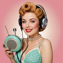 Retro Rhythm by Wall Art Creations by Peter