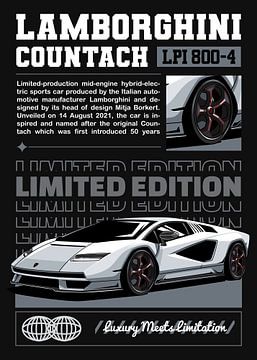 Lamborghini Countach LPI 800-4 Car by Adam Khabibi