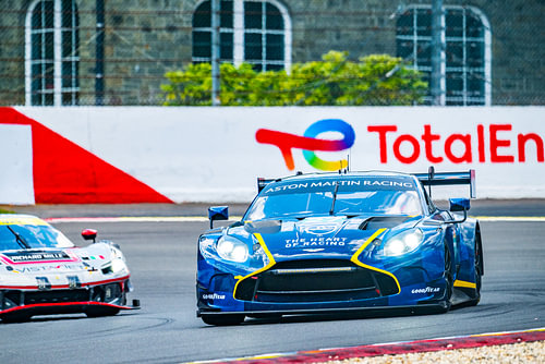 Aston Martin Vantage GT3-raceauto op Spa-Francorchamps