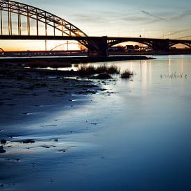 Sunset on the river Waal Nijmegen by Jasper van de Gein Photography