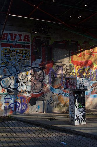 Station-service abandonnée Doel Belgique