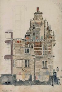 Bartholomeus Johannes van Hove, Das Rathaus von Den Haag, 1855