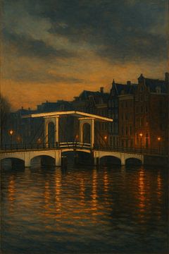 De Gouden Gloed van Amsterdam - Licht en reflectie over de grachten