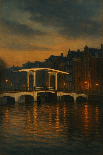 De Gouden Gloed van Amsterdam - Licht en reflectie over de grachten