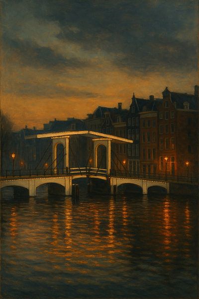 De Gouden Gloed van Amsterdam - Licht en reflectie over de grachten van Travel Shop