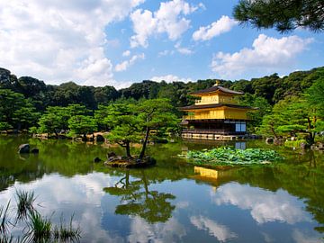 Gouden Tempel Kioto Japan van Menno Boermans