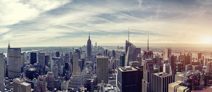 Ligne d'horizon de la ville de New York par Rob van der Voort