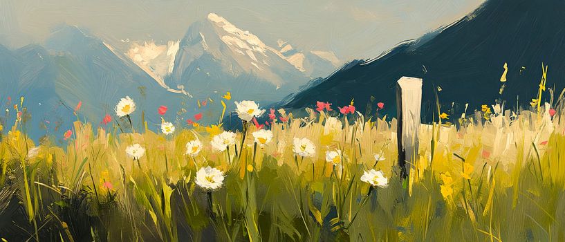 Mountain landscape Blumenfeld by Poster Art Shop