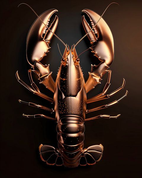 Krebs Gold von Rene Ladenius Digital Art