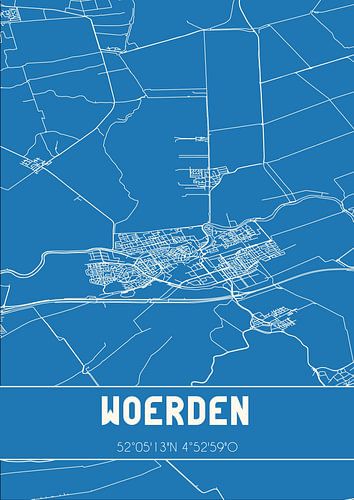 Blaupause | Karte | Woerden (Utrecht)