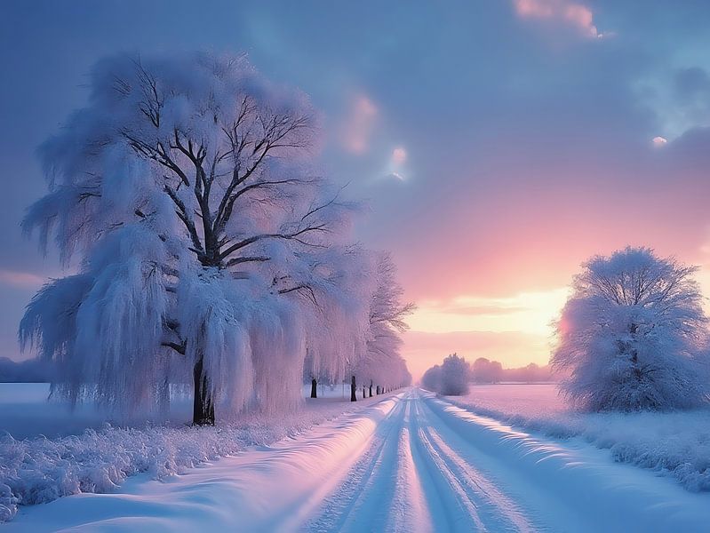 Winter landscape on the veluwe - landscape photography 2 by The Photo Artist