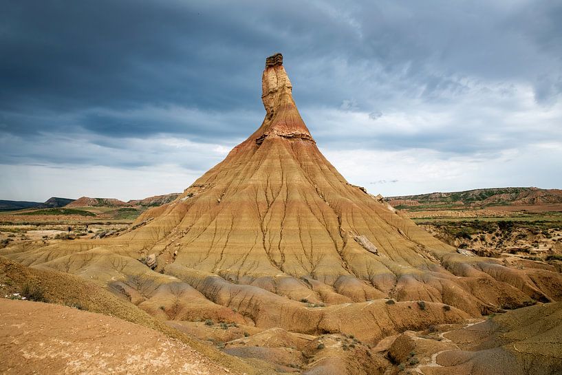 Castildetierra-Felsformation im Gebiet Bardenas Blanca des Naturparks Bardenas Reales von ChrisWillemsen