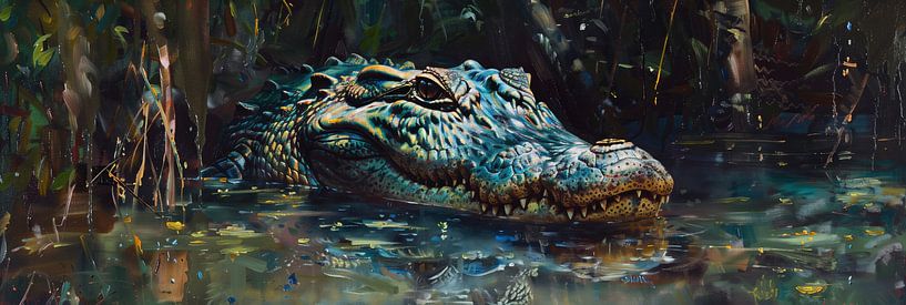 Krokodil in Ruhe von Whale & Sons