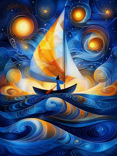 Night in the boat by haroulita