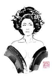 naked geisha by Péchane Sumie