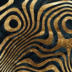 Dark blue marble texture with gold