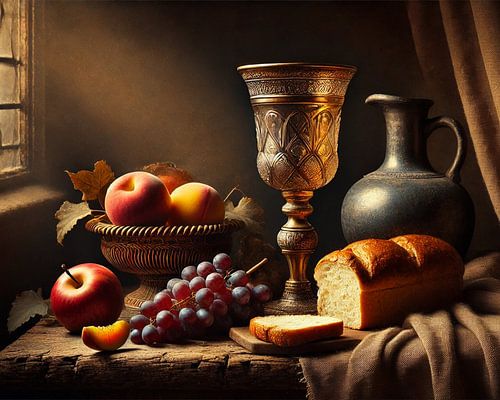 Still life Fruit & Bread
