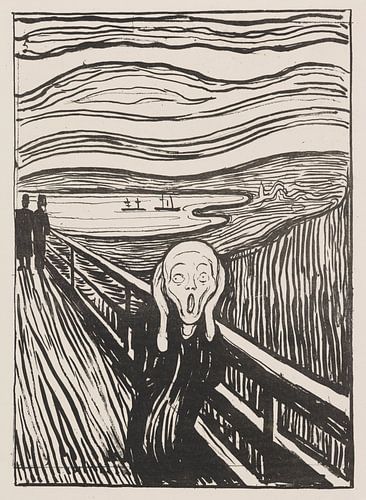De schreeuw (litho), Edvard Munch