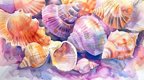 Kleurendans van Schelpen